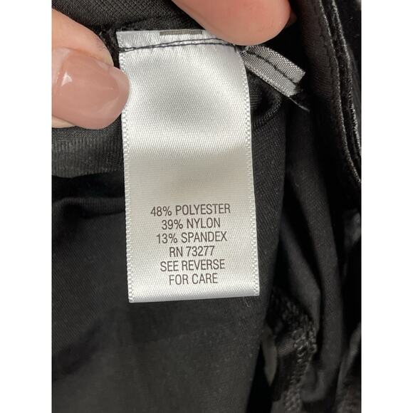 Dana Buchman Women's XL 3/4 Sleeve Black Velvet & Semi-sheer - Picture 4 of 6